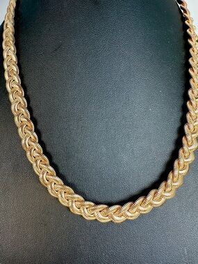 Monet Gold Rope Braid Chain Necklace - Women Jewelry Adjustable 19”-24”